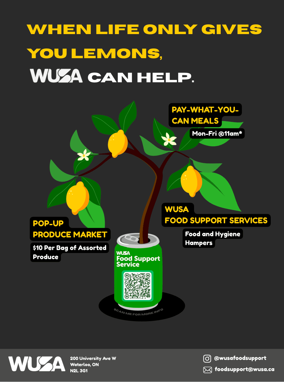 Food scarcity PSA design
